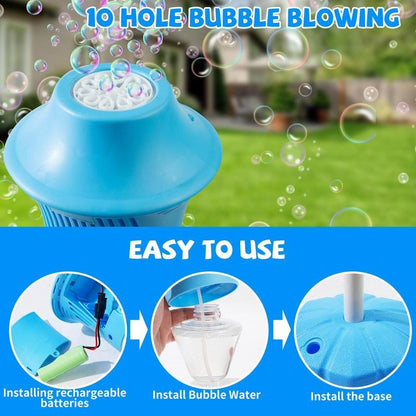 Automatic Bubble Machine Adjustable Height Kids Toy