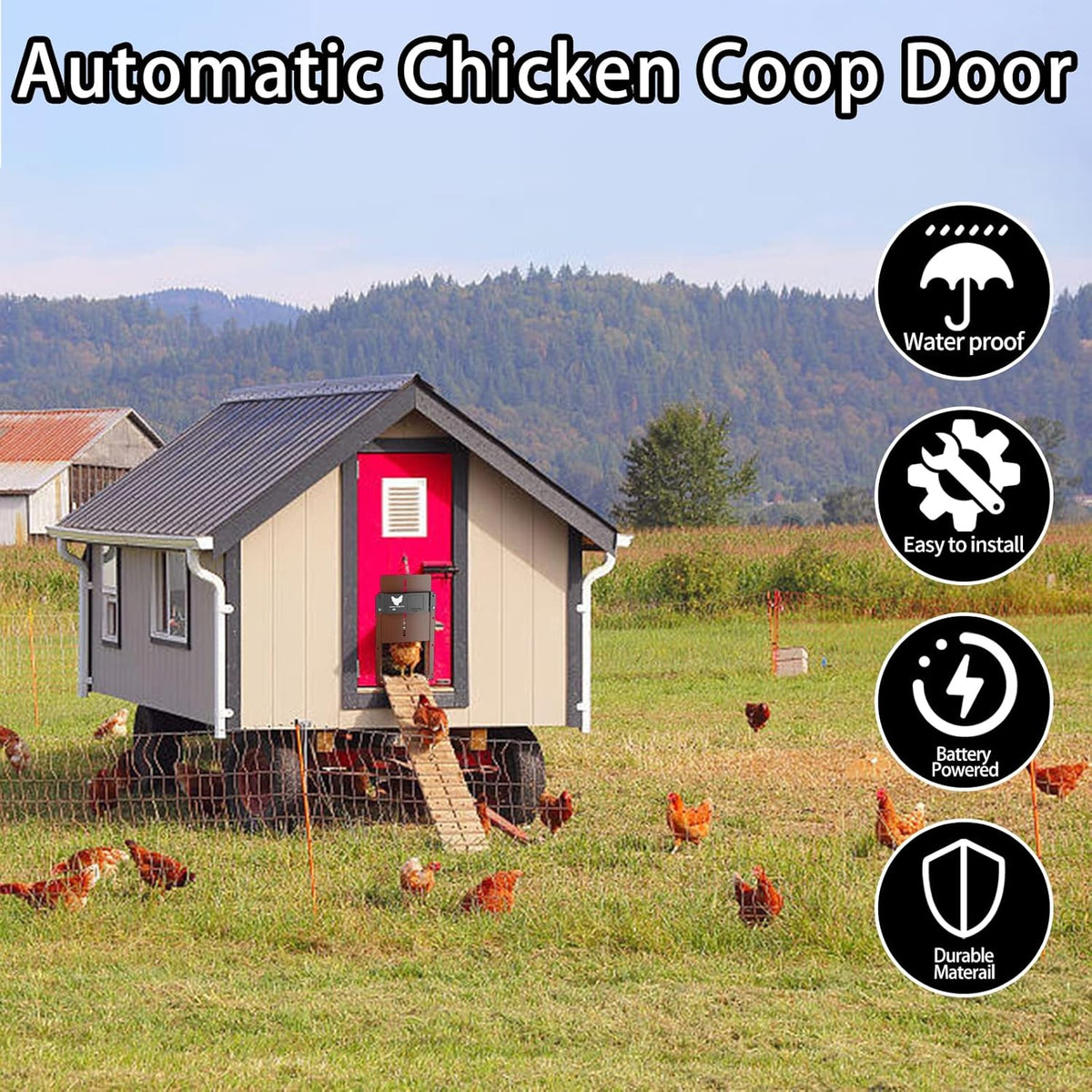 Automatic Chicken Coop Door with Light Sensor