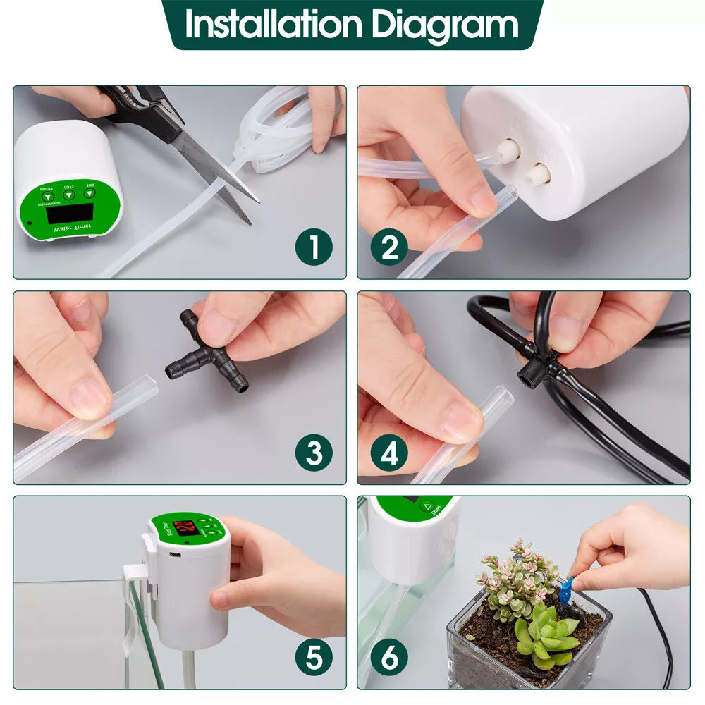 Automatic Indoor Plant Watering System with Smart Timer and Pump