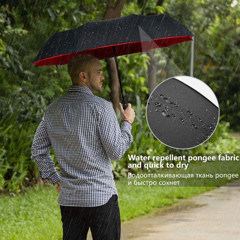 Automatic Reverse Folding Windproof Umbrella with UV Protection