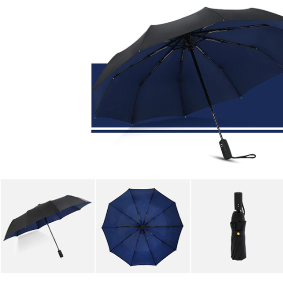 Automatic Reverse Folding Windproof Umbrella with UV Protection