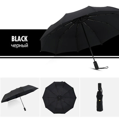 Automatic Reverse Folding Windproof Umbrella with UV Protection