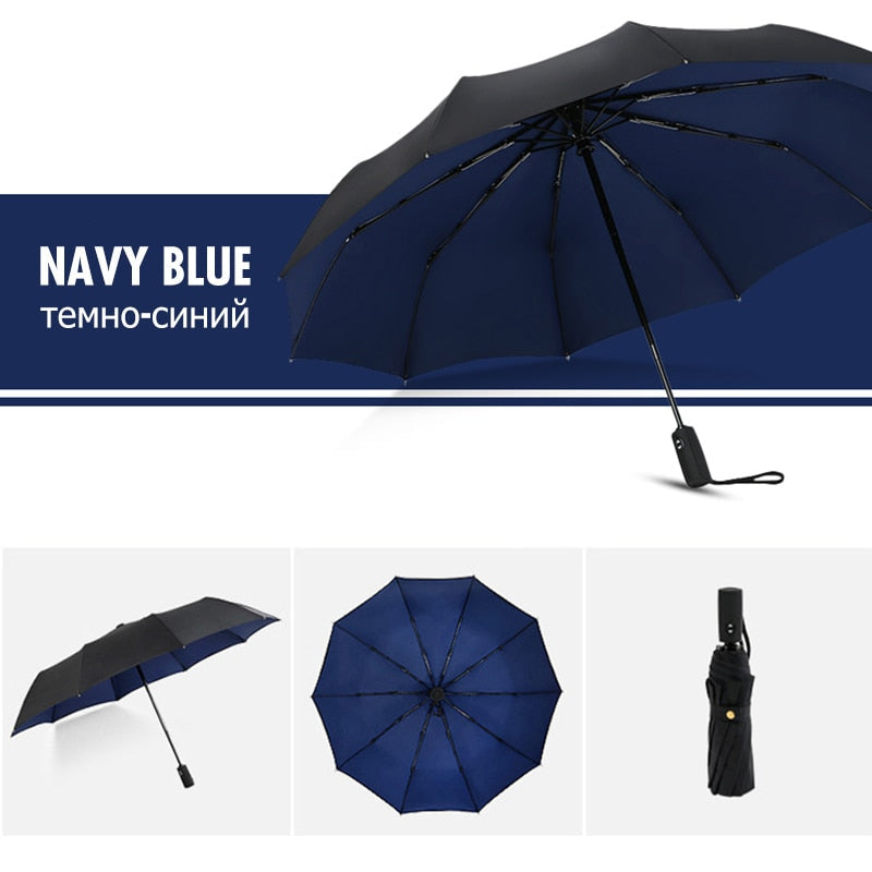 Automatic Reverse Folding Windproof Umbrella with UV Protection