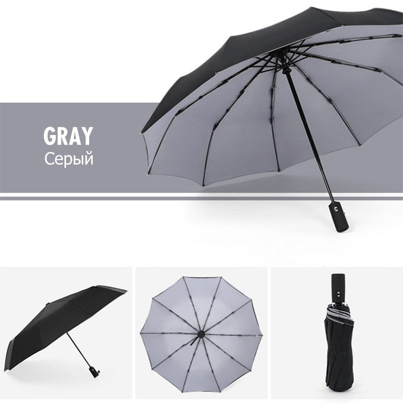 Automatic Reverse Folding Windproof Umbrella with UV Protection