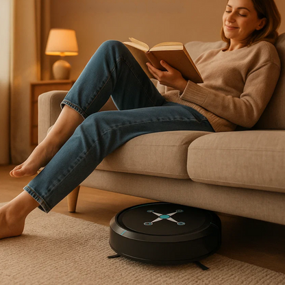 Automatic Robot Vacuum Cleaner with Sweeping and Mopping