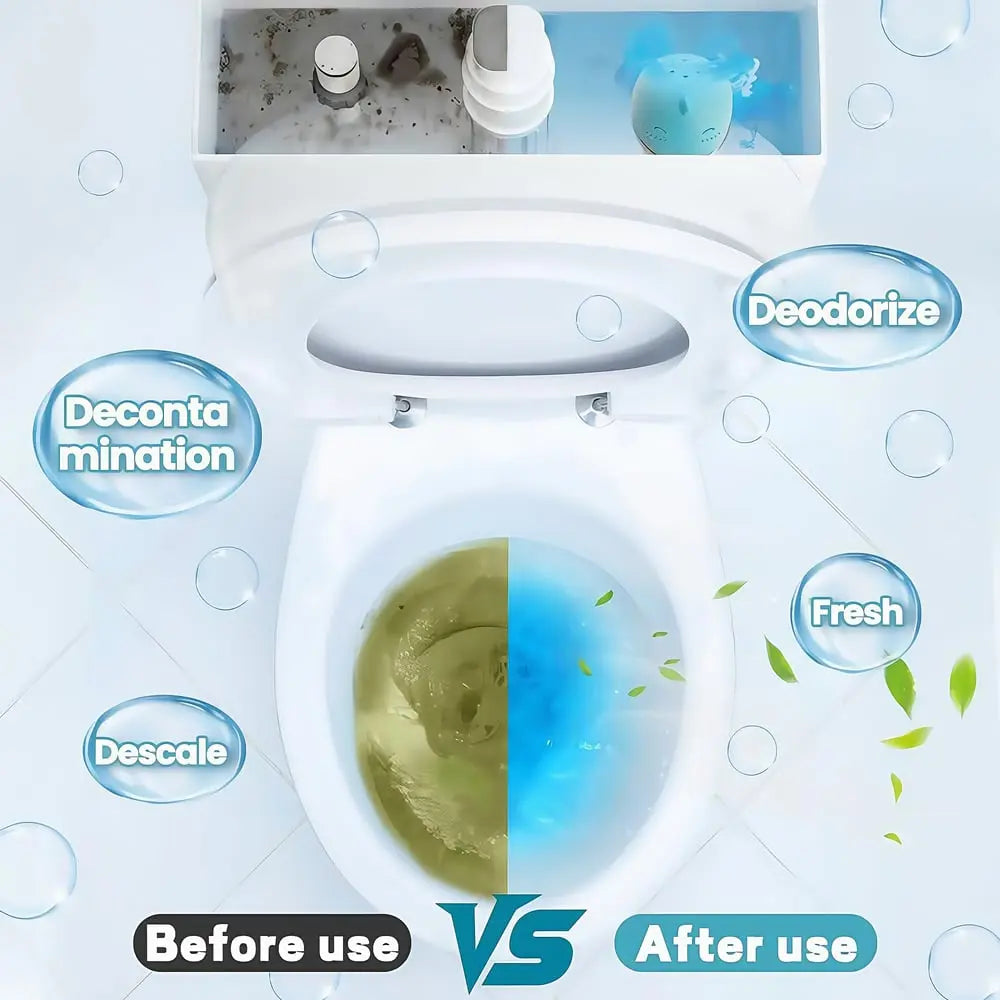 Automatic Toilet Cleaner Tank Freshener with Fragrance Stone