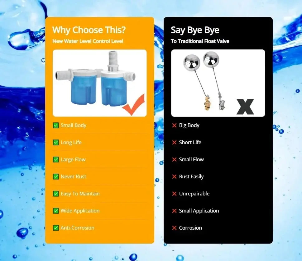 Automatic Water Level Control Valve for Tanks and Ponds