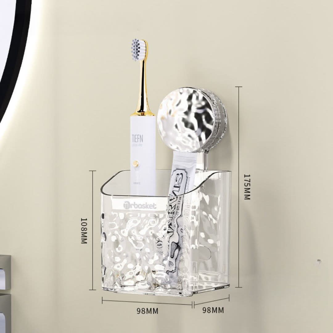 Bathroom Suction Cup Shelf for Tile and Glass Storage