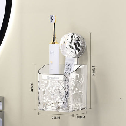 Bathroom Suction Cup Shelf for Tile and Glass Storage