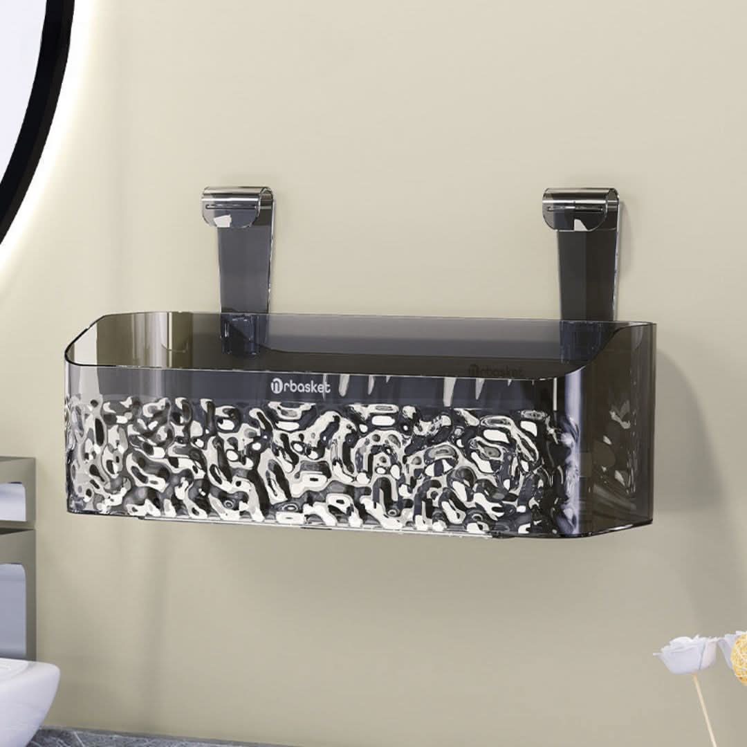 Bathroom Suction Cup Shelf for Tile and Glass Storage