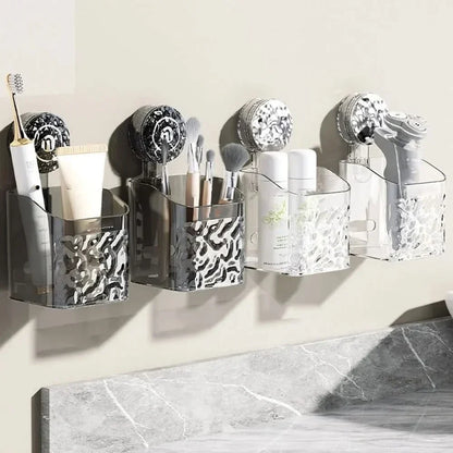 Bathroom Suction Cup Shelf for Tile and Glass Storage