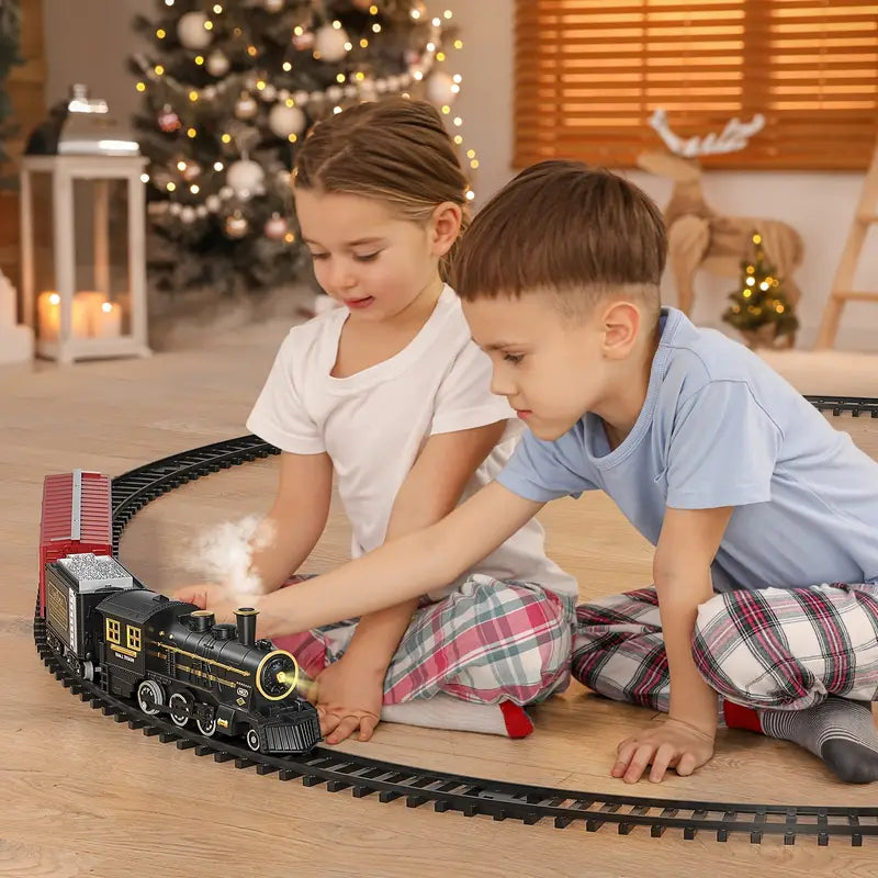 Battery Powered Electric Train Set with Realistic Sounds