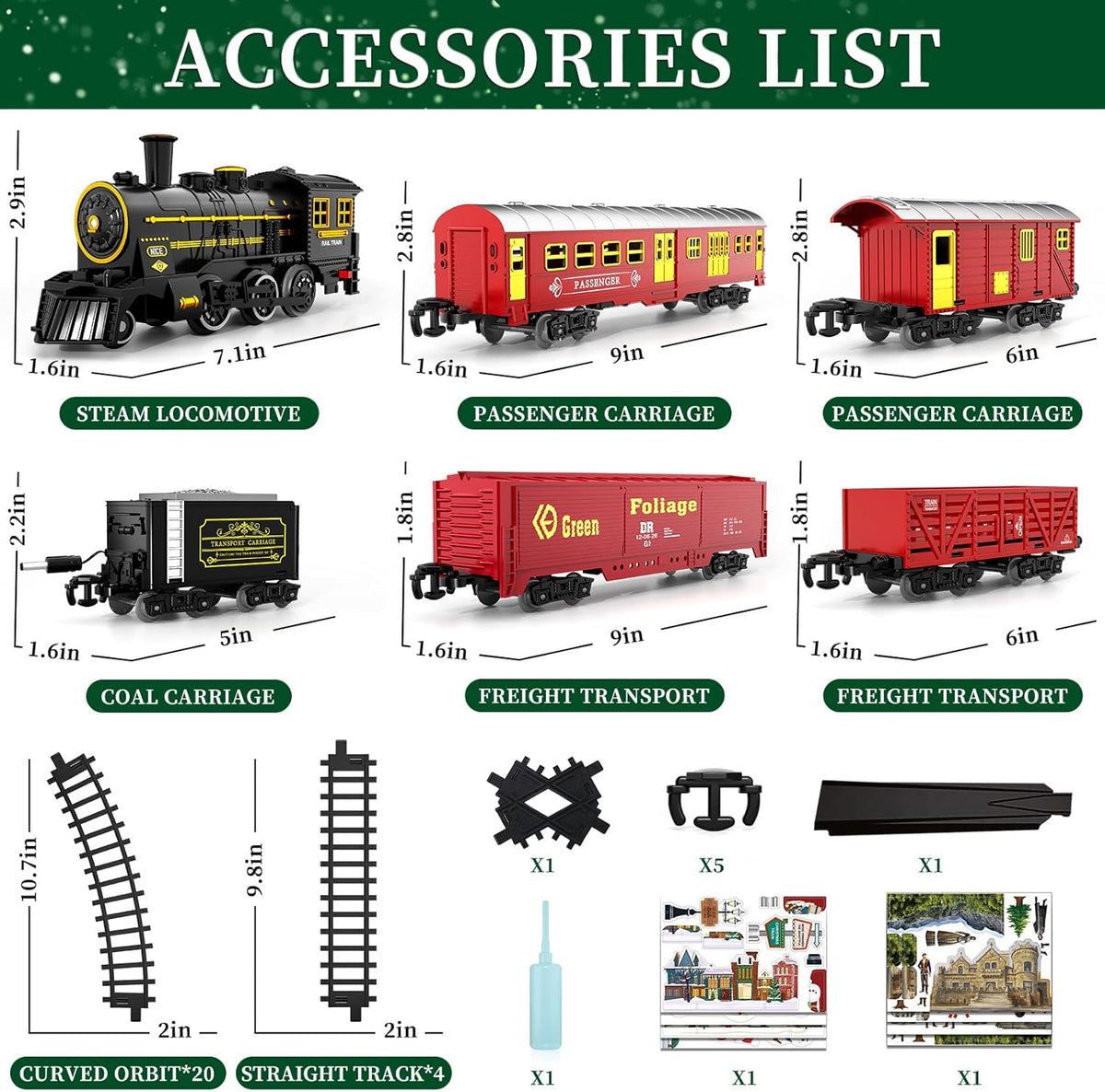 Battery Powered Electric Train Set with Realistic Sounds