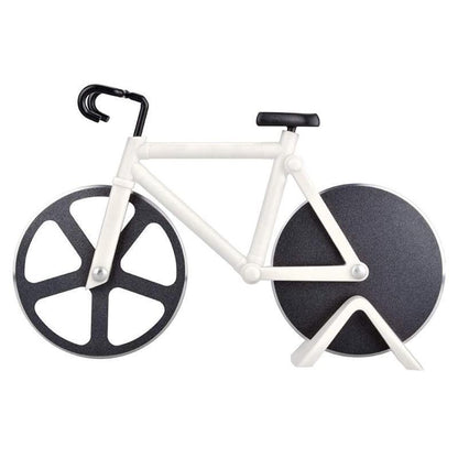 Bicycle Style Wheel Pizza Cutter with Stainless Steel Blades
