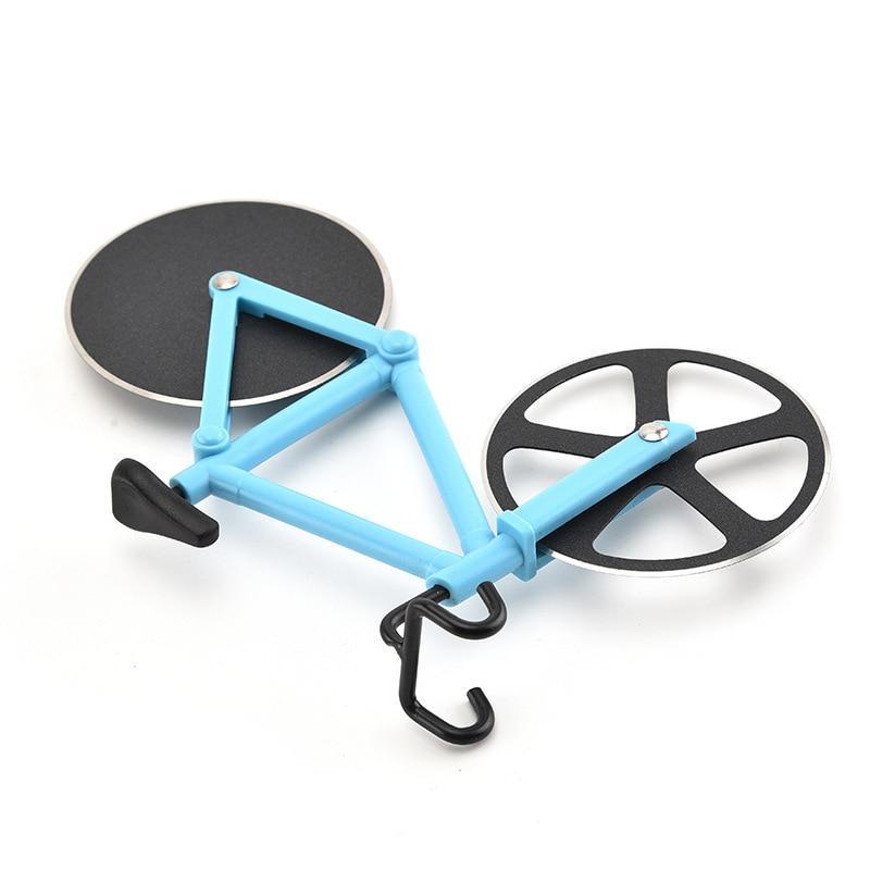 Bicycle Style Wheel Pizza Cutter with Stainless Steel Blades