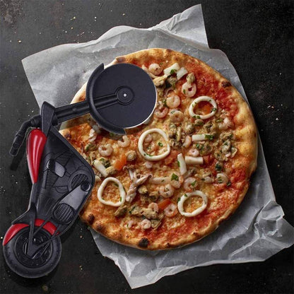 Bicycle Style Wheel Pizza Cutter with Stainless Steel Blades