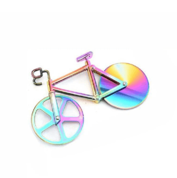 Bicycle Style Wheel Pizza Cutter with Stainless Steel Blades