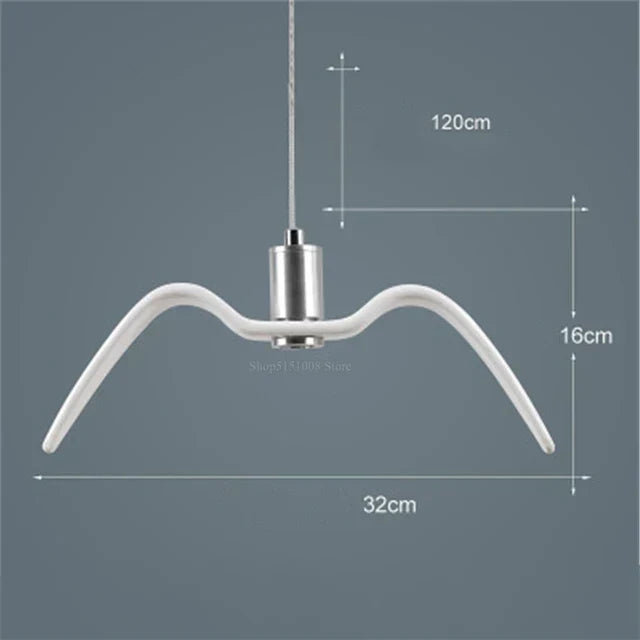 Bird Pendant Lamp Decorative Hanging Light for Interiors