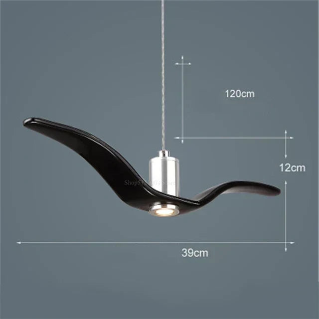 Bird Pendant Lamp Decorative Hanging Light for Interiors