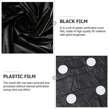 Black Weed Barrier Mulch Film for Garden and Greenhouse