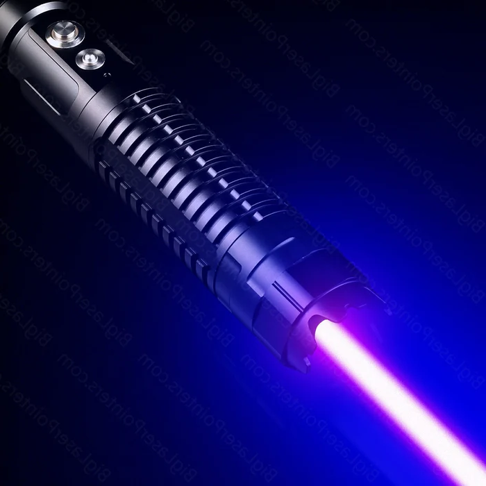 Blue Tactical Laser Torch with Adjustable Focus for Outdoor Use