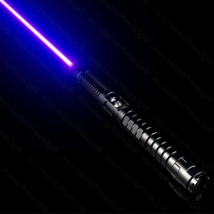 Blue Tactical Laser Torch with Adjustable Focus for Outdoor Use