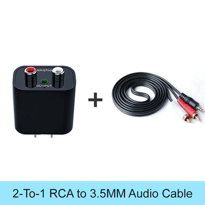 Bluetooth 5.0 Audio Receiver Adapter with RCA and 3.5mm Output