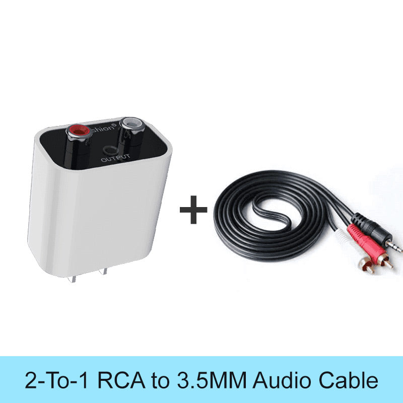 Bluetooth 5.0 Audio Receiver Adapter with RCA and 3.5mm Output