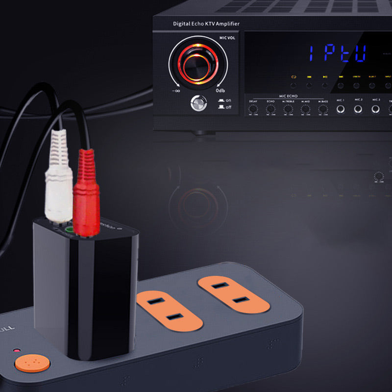 Bluetooth 5.0 Audio Receiver Adapter with RCA and 3.5mm Output