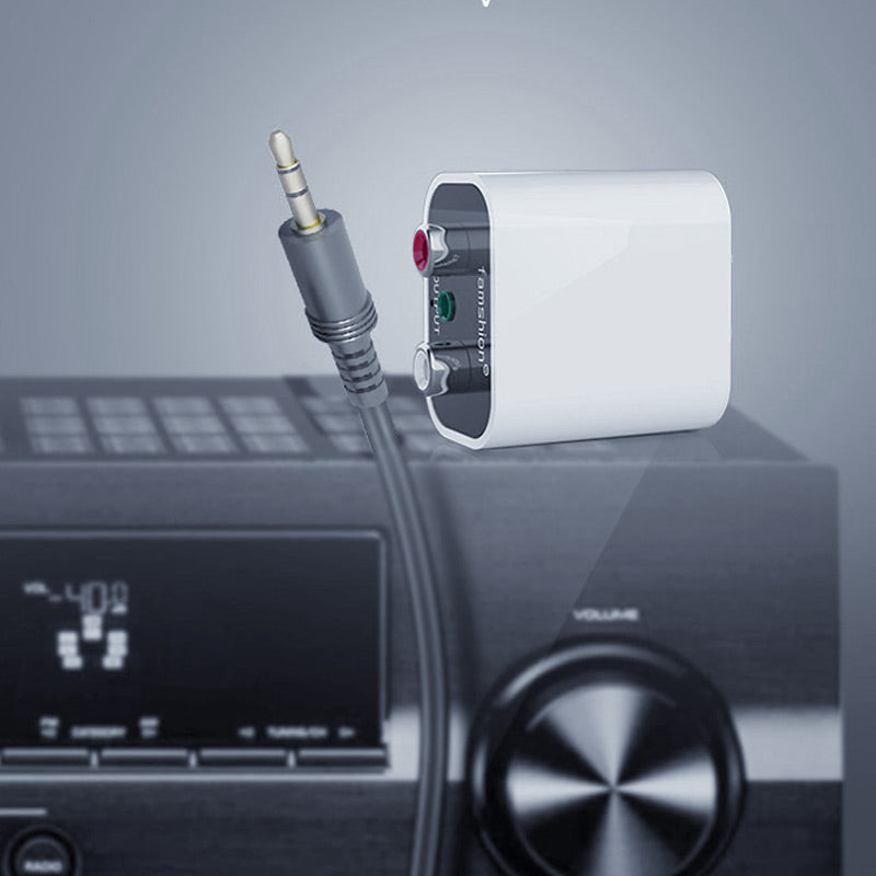 Bluetooth 5.0 Audio Receiver Adapter with RCA and 3.5mm Output