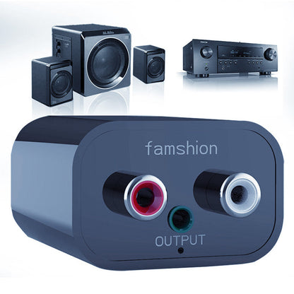 Bluetooth 5.0 Audio Receiver Adapter with RCA and 3.5mm Output
