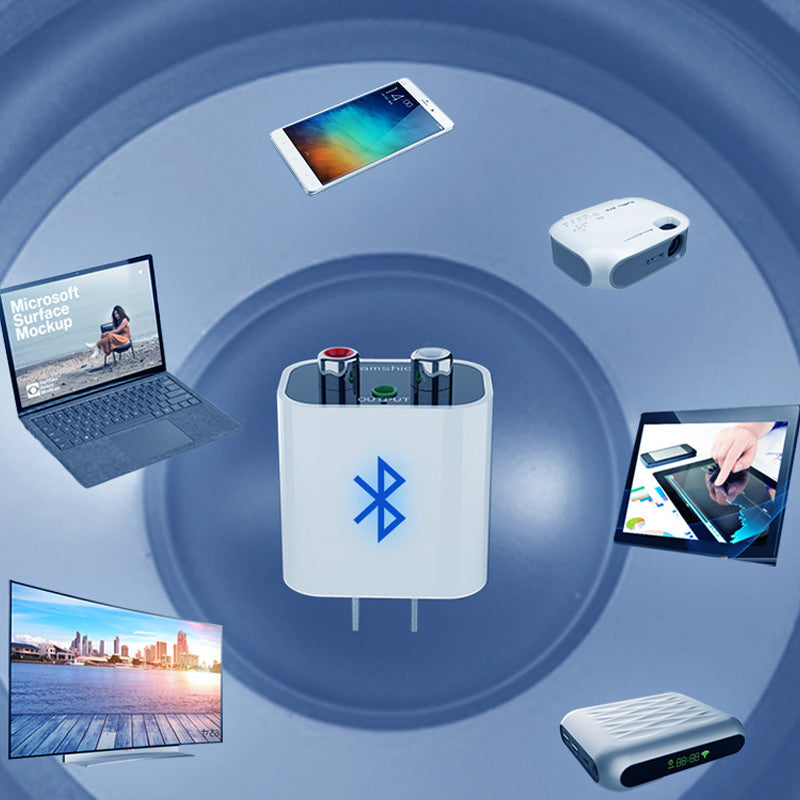Bluetooth 5.0 Audio Receiver Adapter with RCA and 3.5mm Output