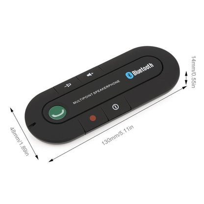 Bluetooth Hands Free Car Speakerphone with Visor Clip