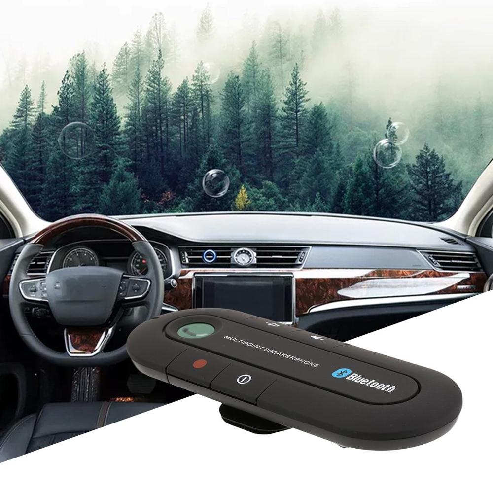 Bluetooth Hands Free Car Speakerphone with Visor Clip