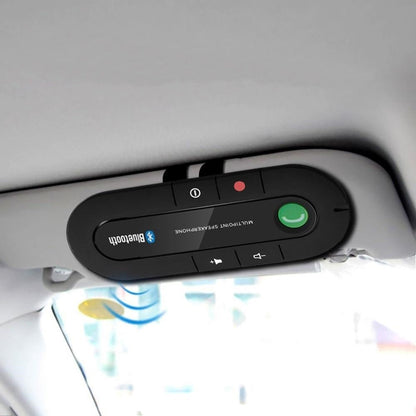 Bluetooth Hands Free Car Speakerphone with Visor Clip