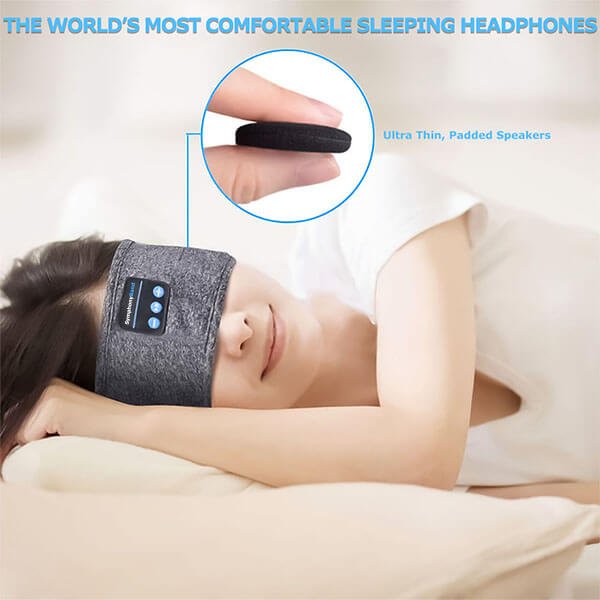 Bluetooth Sleep Headband Headphones with Soft Headband