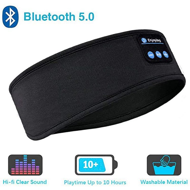 Bluetooth Sports Headband with Wireless Headphones