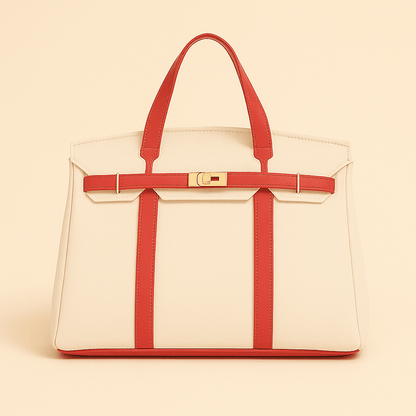 Reinforced Canvas Shopper Bag with Steel Detail Handles