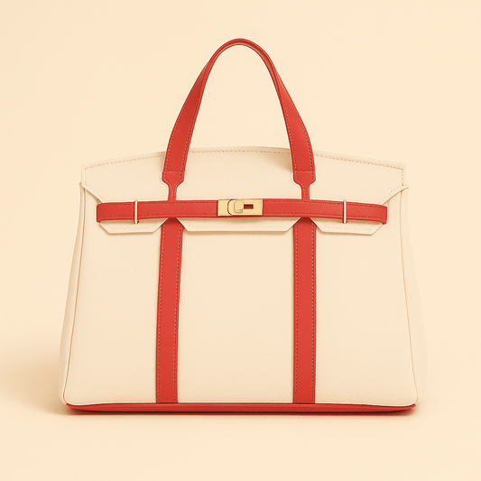 Reinforced Canvas Shopper Bag with Steel Detail Handles