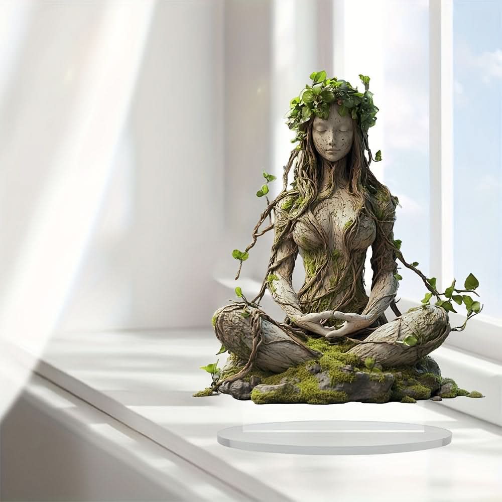 Bohemian Goddess Acrylic Decorative Sculpture