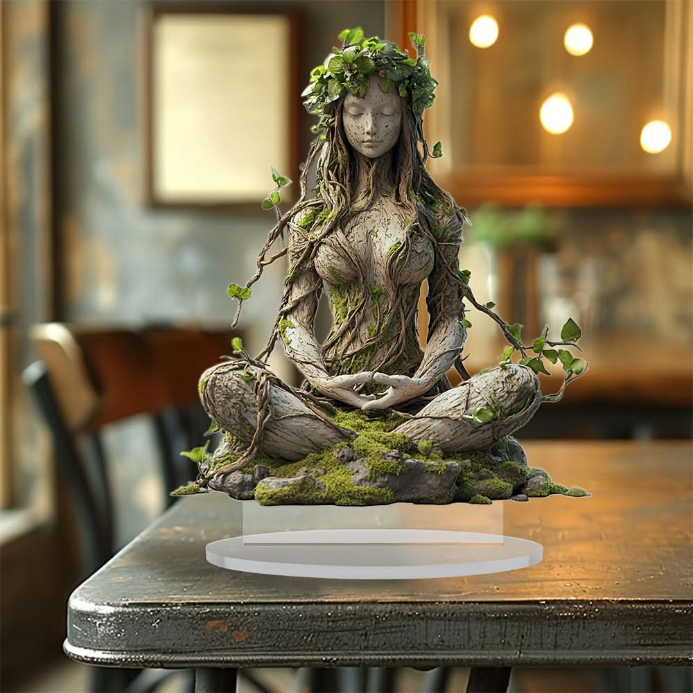 Bohemian Goddess Acrylic Decorative Sculpture