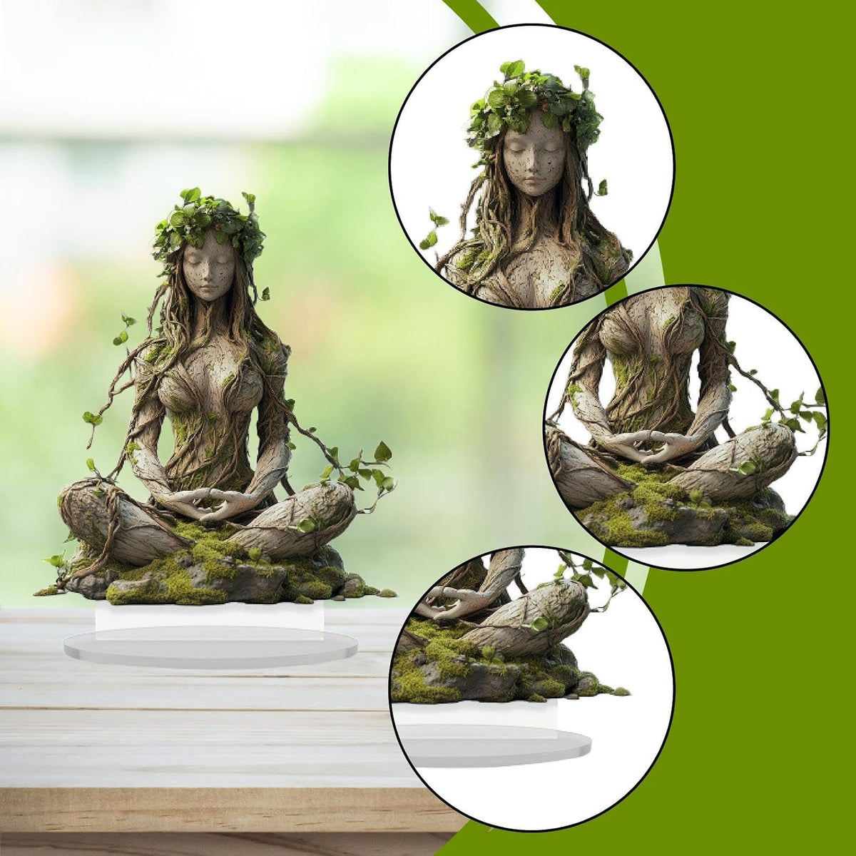 Bohemian Goddess Acrylic Decorative Sculpture