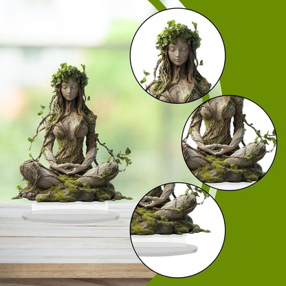 Bohemian Goddess Acrylic Decorative Sculpture