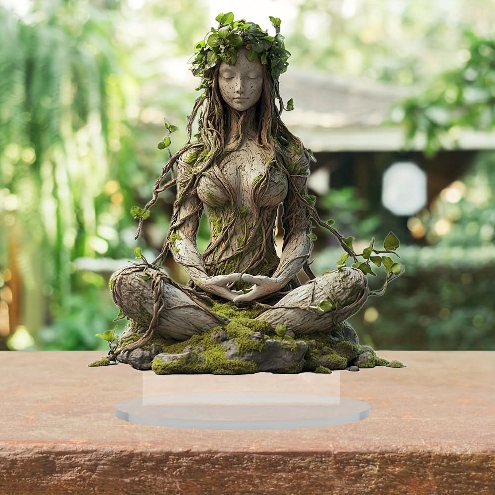 Bohemian Goddess Acrylic Decorative Sculpture