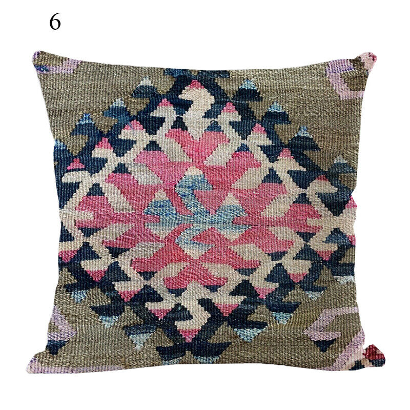 Boho Mandala Decorative Throw Pillow Cover