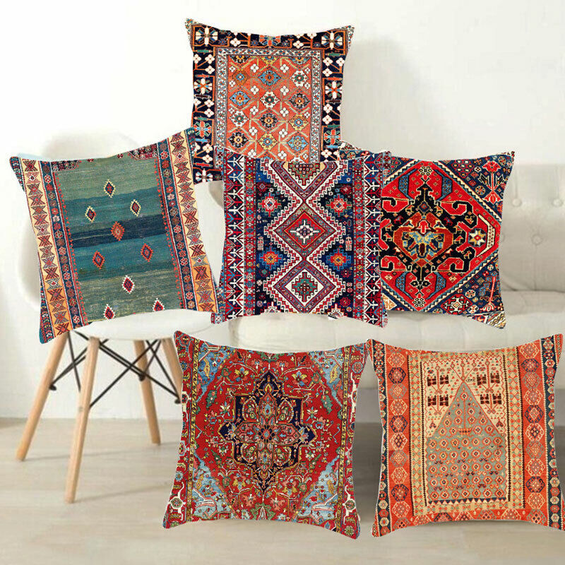 Boho Mandala Decorative Throw Pillow Cover