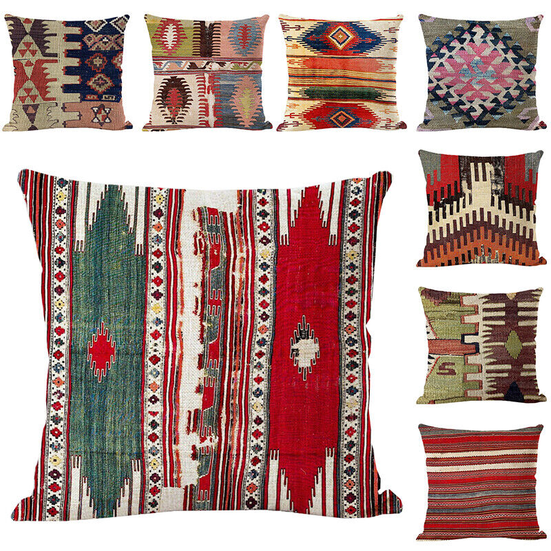Boho Mandala Decorative Throw Pillow Cover