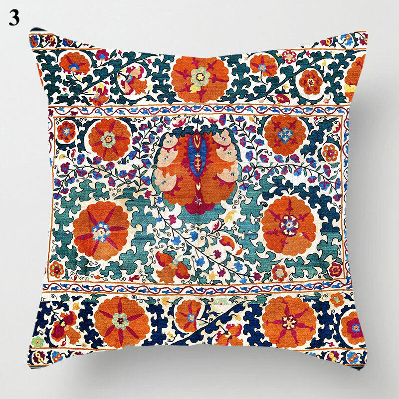 Boho Mandala Decorative Throw Pillow Cover
