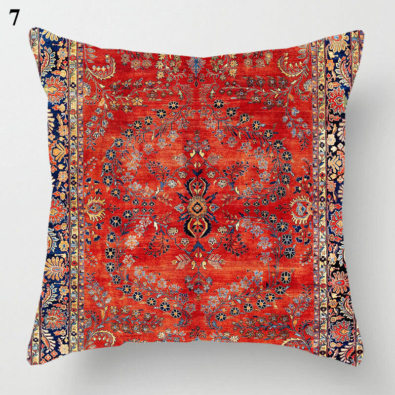 Boho Mandala Decorative Throw Pillow Cover