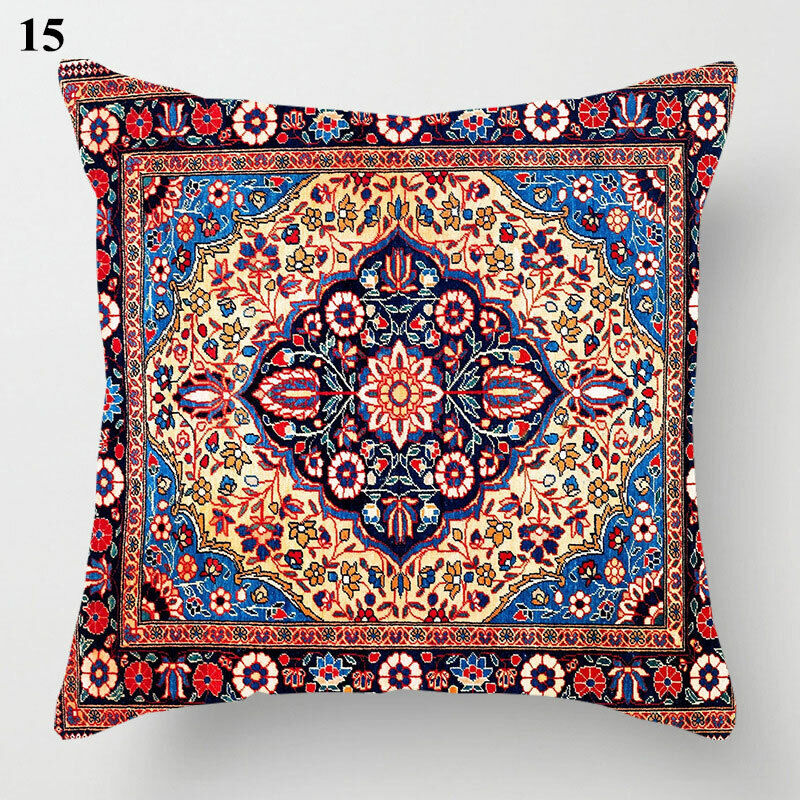 Boho Mandala Decorative Throw Pillow Cover